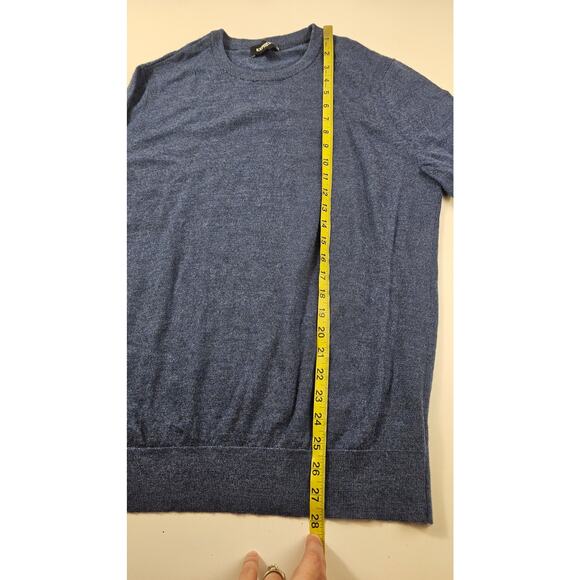 Express sz L merino wool blend crewneck sweater warm winter preppy casual EUC - Picture 6 of 7